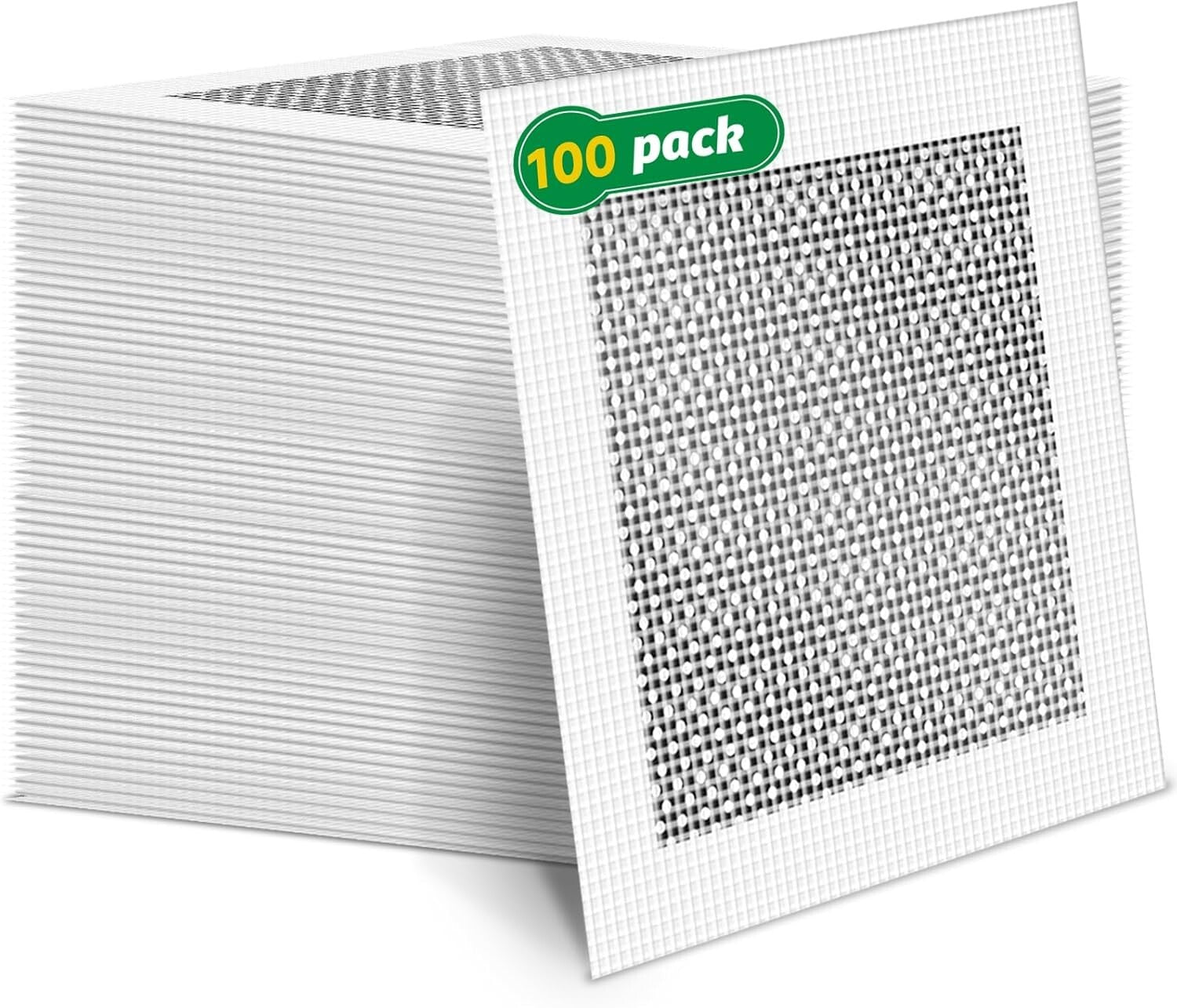 100 Pcs 6" Self-Adhesive Drywall Repair Patches for Easy Wall Restoration