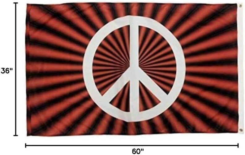 Durable 3x5 Nylon Peace Sign Flag - Vivid Color & Quality American Craftsmanship