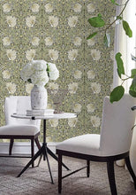 Load image into Gallery viewer, Eco-Friendly William Morris Sage Green Wallpaper - Removable &amp; Waterproof Design