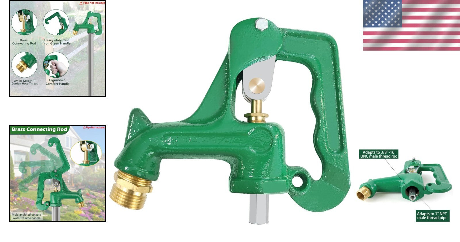 Heavy-Duty Frost Free Outdoor Faucet Replacement Head - Single Hole Installation