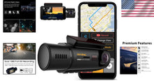 Load image into Gallery viewer, Full HD Dual Camera Car Dash Cam with Infrared Night Vision &amp; Supercapacitor