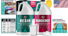 Load image into Gallery viewer, Crystal Clear Epoxy Resin 1 Gallon Kit - Self-Leveling, UV &amp; Impact Resistant
