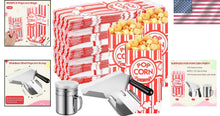 Load image into Gallery viewer, Party-Ready Popcorn Set - 402 Pieces with Scoop &amp; Salt Shaker for Easy Servings