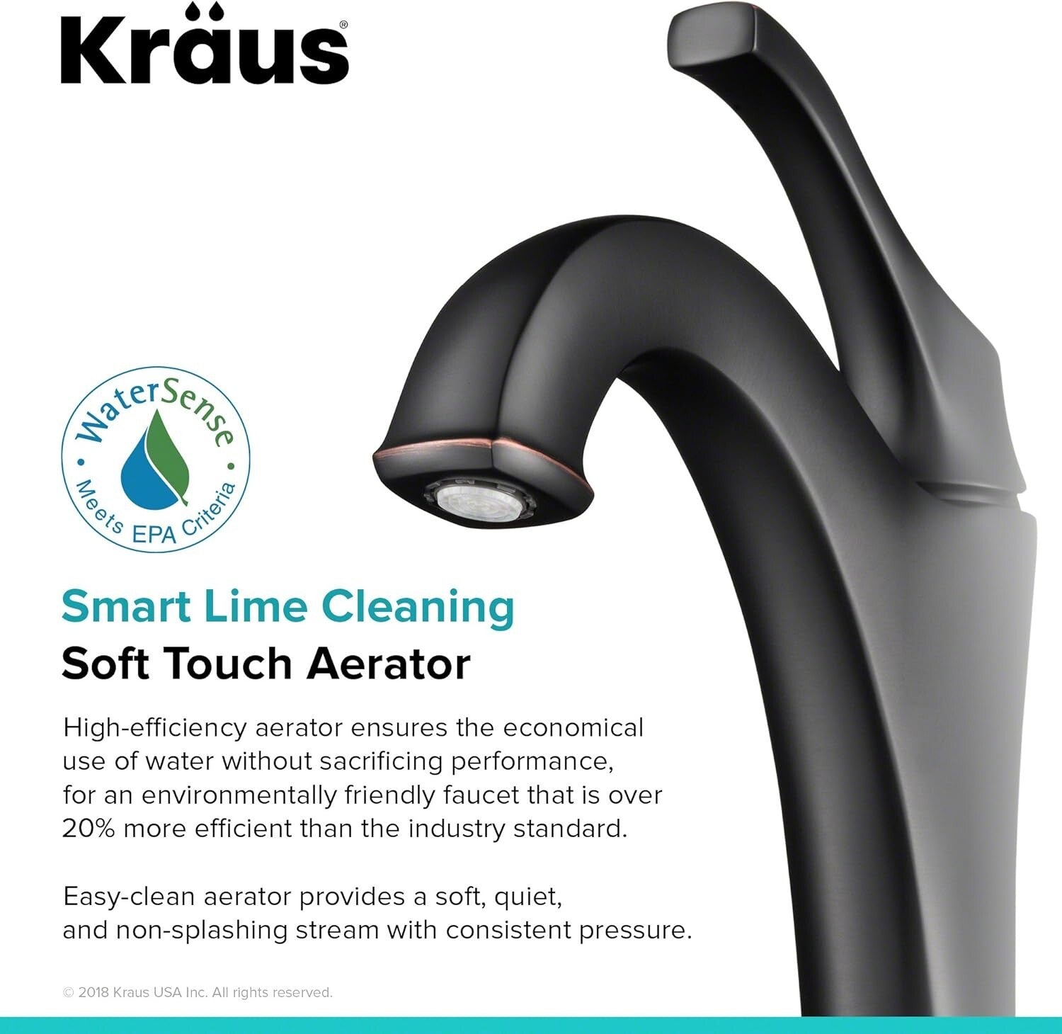 Arlo Oil Rubbed Bronze Single Handle Vessel Faucet with Pop-Up Drain Included