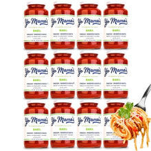 Load image into Gallery viewer, Gourmet Vegan Tomato Basil Pasta Sauce - 12 Count - Low Sodium &amp; Low Glycemic