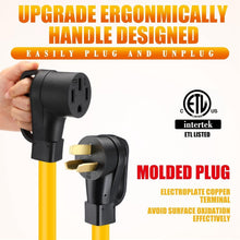 Load image into Gallery viewer, Heavy-Duty 10FT EV Charger Adapter, 50 Amp NEMA 10-50P to 14-50R Connection