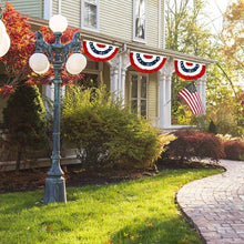 Load image into Gallery viewer, Vivid 20PCS Patriotic Fan Flag Bunting - 3'x1.5' Ideal for Outdoor Celebrations