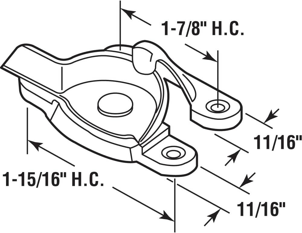 Zinc Diecast Cam Action Sash Locks - Traditional Design for Double-Hung Windows