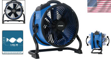 Load image into Gallery viewer, Professional Grade 2100 CFM Adjustable Utility Fan with Timer - 4 Speed Control