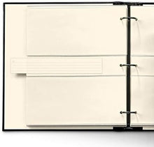 Load image into Gallery viewer, Handcrafted Leather Photo Album 4x6 - 60 Page 3-Ring Binder in Acadia Black