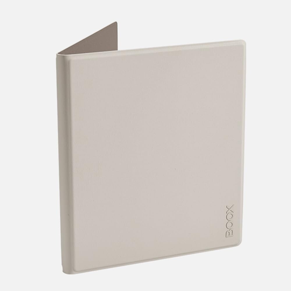 Lightweight Off-White Magnetic Leather Case for Go 7 with Auto Sleep Feature