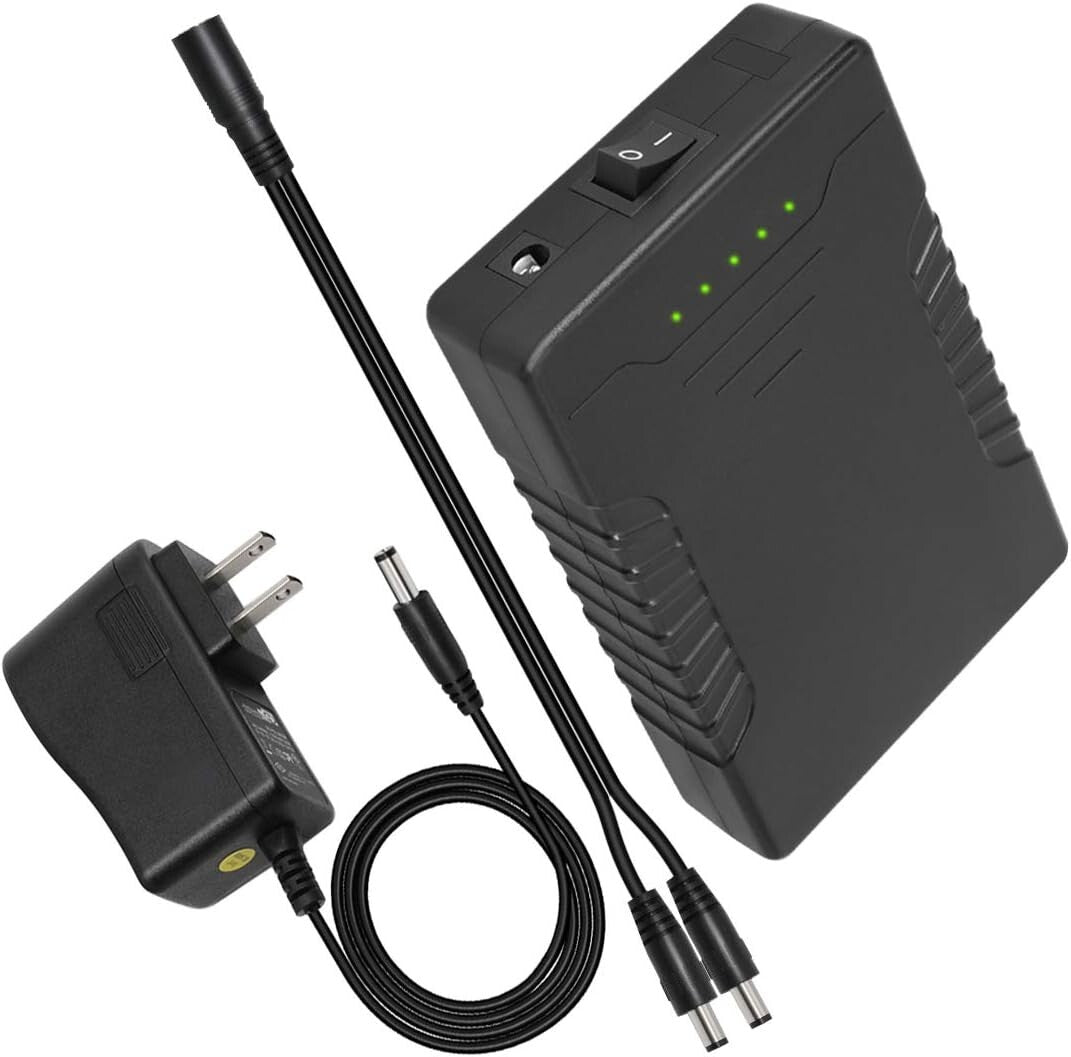 11.1V 6000mAh Lithium-ion Battery Pack with AC Charger - Ideal for 12V Devices