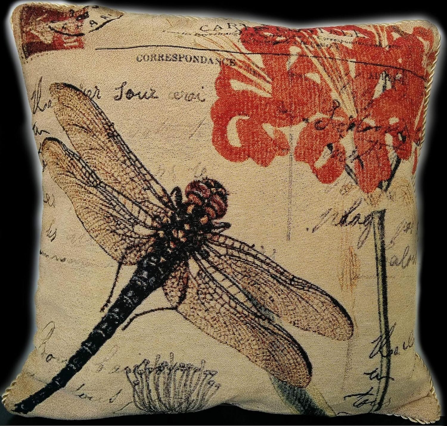 18x18 Dragonfly Cushion Covers - Durable & Stylish Set of 2 for Living Room