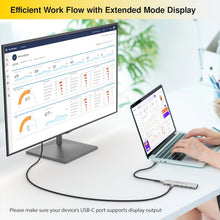 Load image into Gallery viewer, Premium USB-C 6-in-1 Adapter - 4K Video, 4x 10Gbps Ports, Sleek Silver