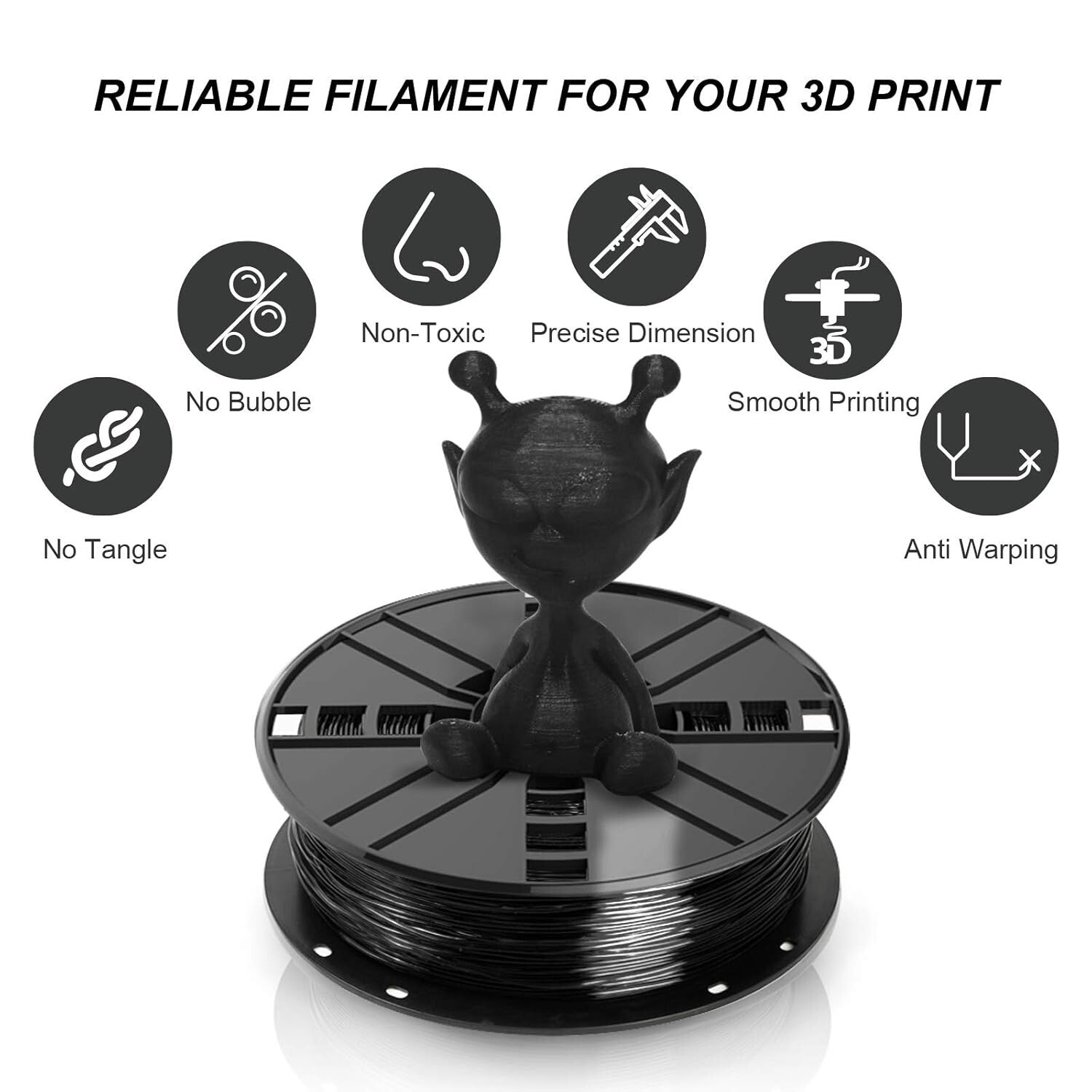 Versatile 1.75mm TPU Filament Set for 3D Printers – 2 Spools & Cleaning Filament