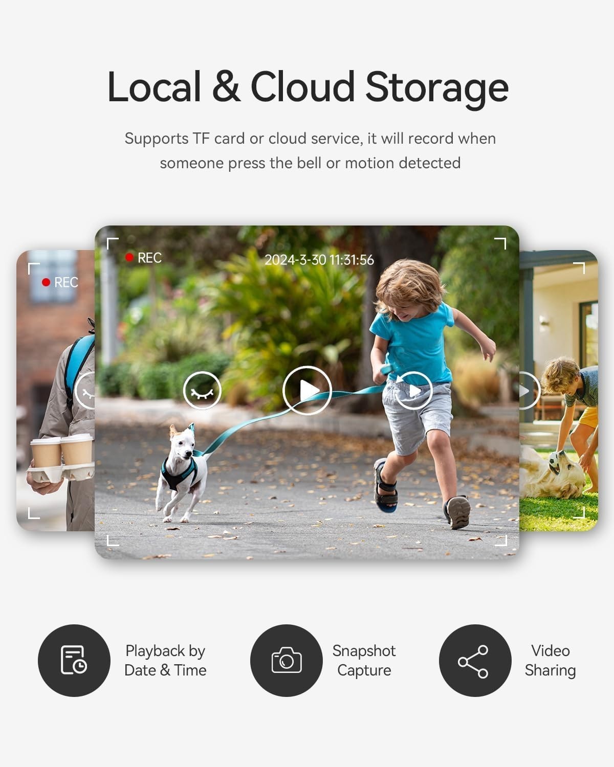 7" HD Touchscreen Video Intercom with Dual-Way Communication & Doorbell Camera