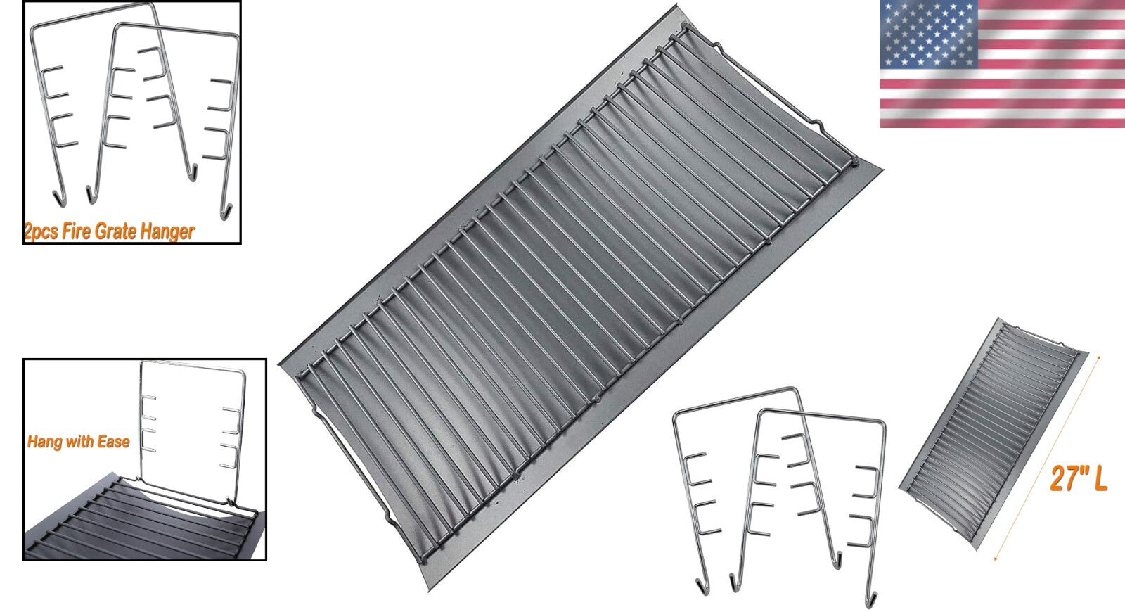 Chargriller 27-Inch Ash Pan & Hanger Set for Enhanced Grilling Performance