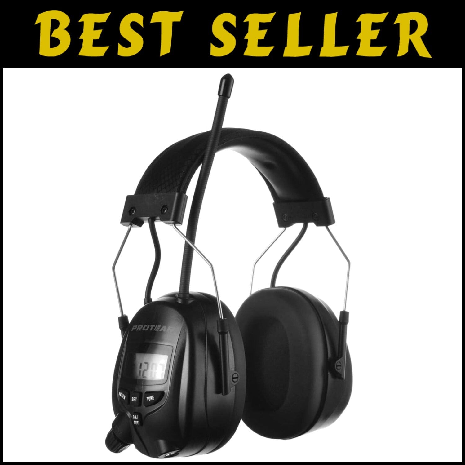 High-Performance 25dB Hearing Protectors with Radio - Adjustable & Comfortable