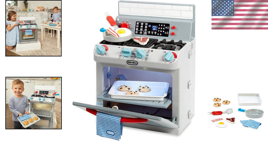 First Oven Realistic Kitchen Toy with Lights, Sounds & 11 Cooking Accessories
