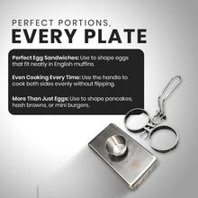 Load image into Gallery viewer, Professional 2 Ring Stainless Steel Egg Frying Rings for Consistent Results