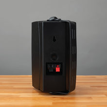 Load image into Gallery viewer, Stylish Black 4" 3-Way Speakers for Home, Pool, Patio, Garage - All Weather Use