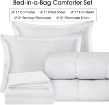 Load image into Gallery viewer, Chic and Cozy 7-Piece Queen Comforter Set - Allergy-Friendly Down Alternative