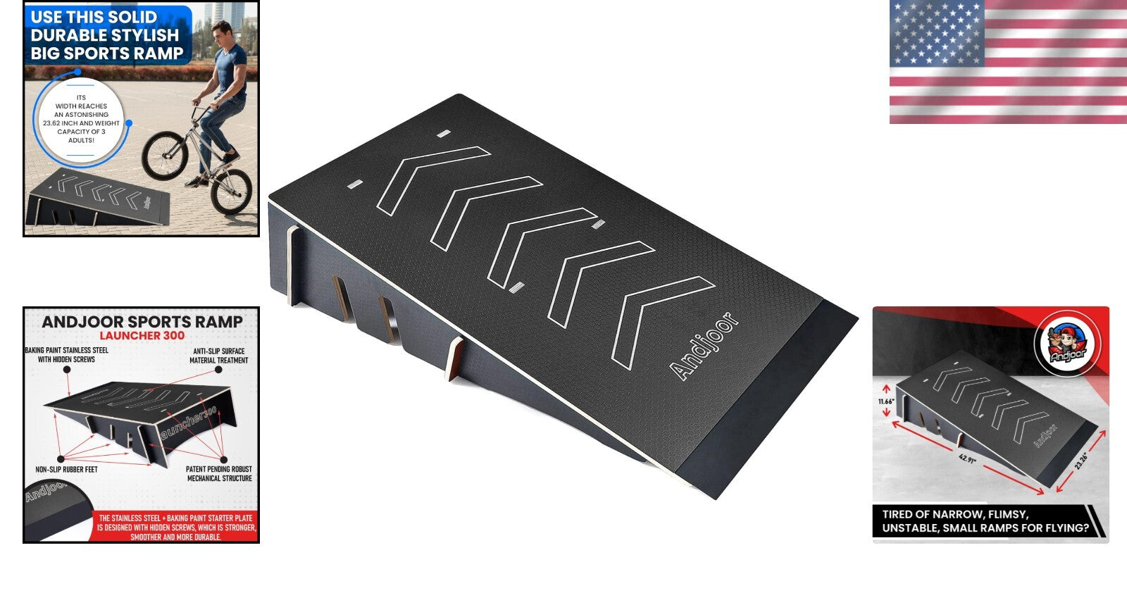 Sturdy Wood Skate Ramp - Multi-Use Design for Scooters, RC Cars, and More!