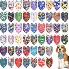 Load image into Gallery viewer, 50PCS Sports-Themed Dog Bandanas for Large Breeds - Comfortable &amp; Stylish