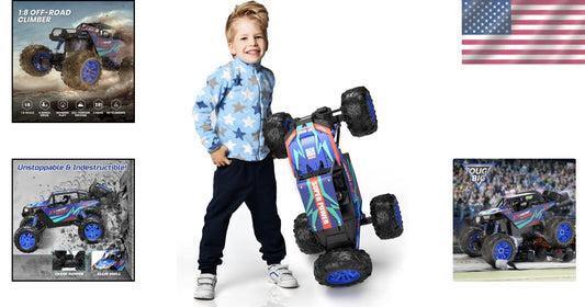 1:8 Large Scale RC Monster Truck - All-Terrain Off-Road Adventure with Sound