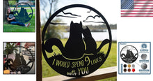 Load image into Gallery viewer, Celebrate Love with 9 Lives Together Valentine's Sign - Perfect for Cat Lovers