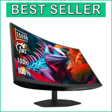 Load image into Gallery viewer, 27-Inch Curved Gaming Monitor - 1500R, 100Hz, 1ms, 100% sRGB, Built-in Speakers
