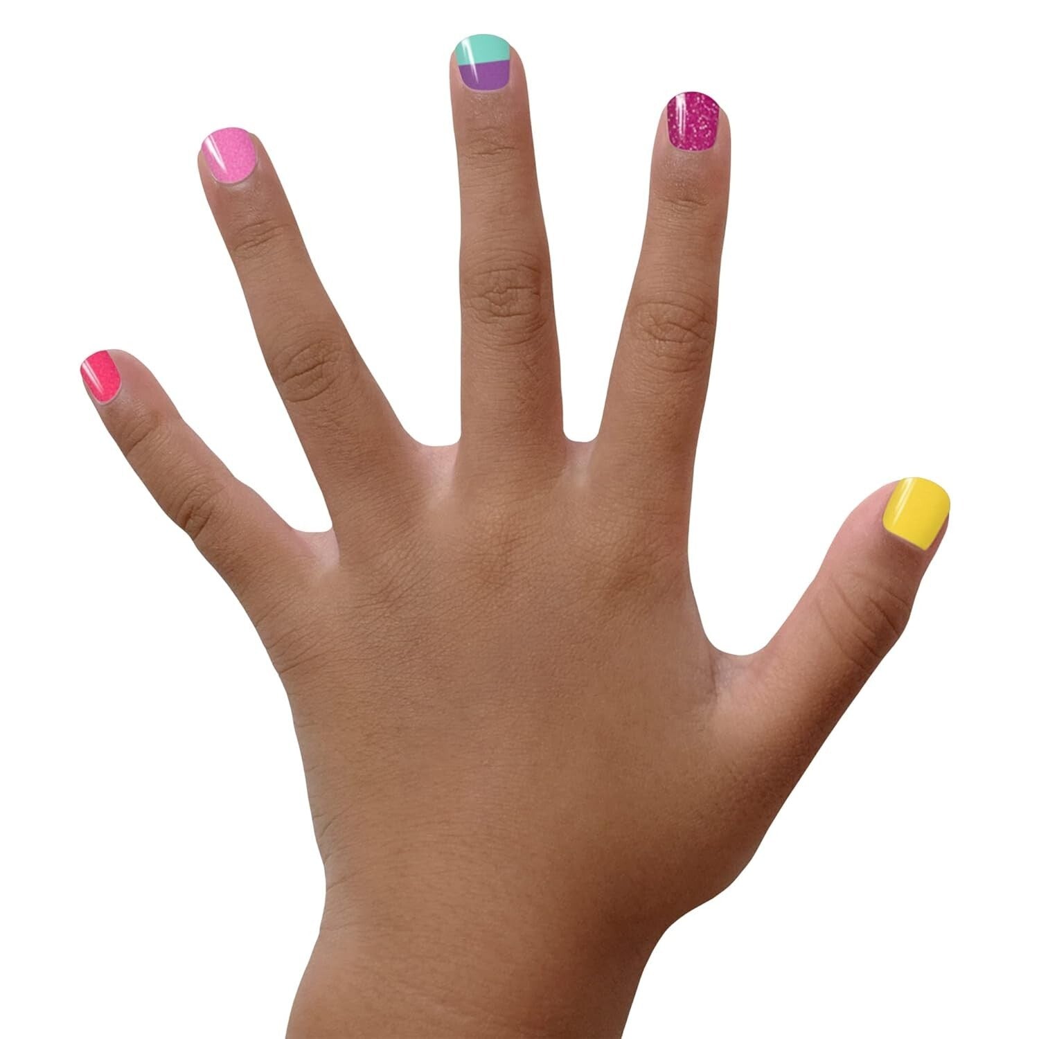 Eco-Friendly Non-Toxic Nail Polish Set for Kids - 6 Fun Colors in Glossy Finish