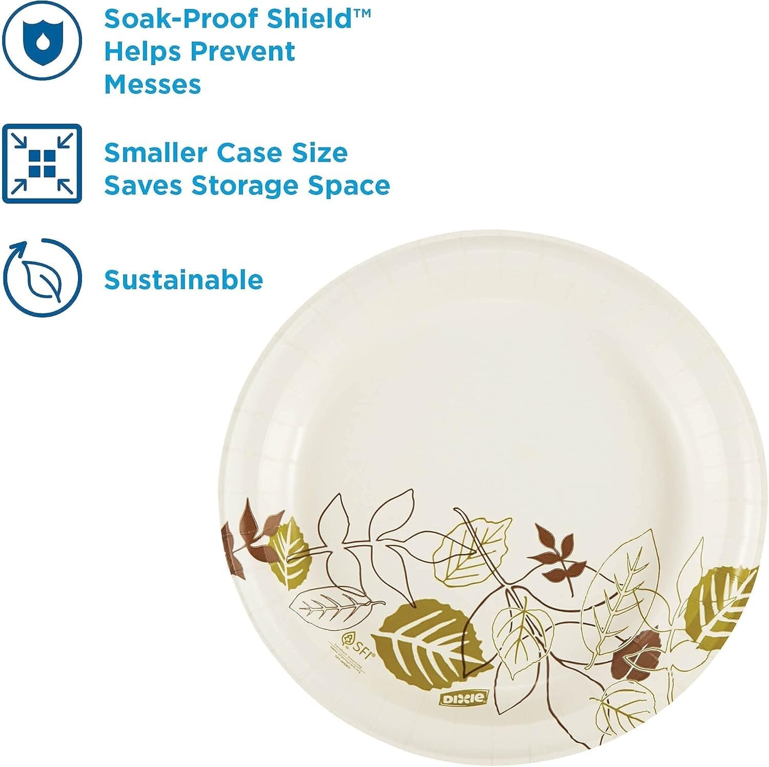Elegant 8.5" Dixie Pathways Plates - 500 Count Medium-Weight for Any Occasion