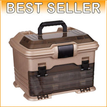 Load image into Gallery viewer, Gold/Black Portable Fishing Tackle Multiloader with Tuff Tainers &amp; Compartments
