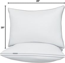 Load image into Gallery viewer, Dual Pack Standard Bed Pillows – Down Alternative, Oeko-Tex Certified Quality