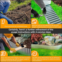 Load image into Gallery viewer, Safety-Designed 6" x 40Ft Metal Landscape Edging - Perfect for Any Garden Area