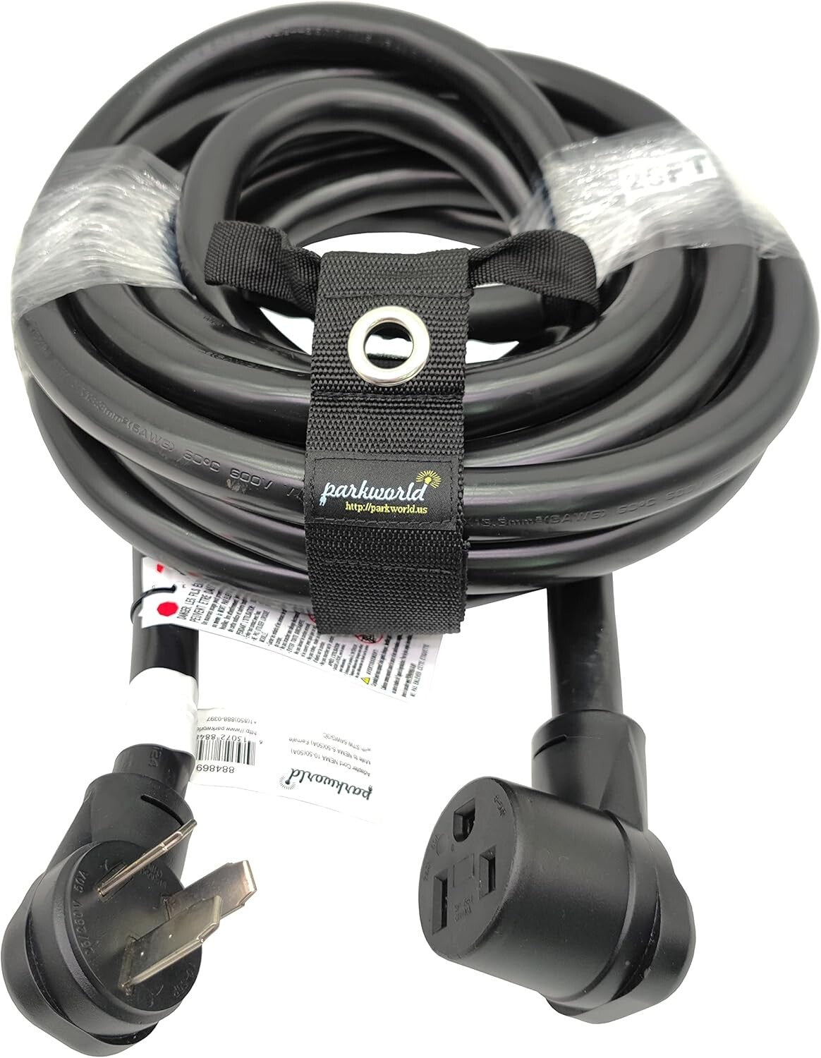 25FT 50A NEMA 10-50P to 6-50R Welding Adapter Cord - Copper Wire Construction