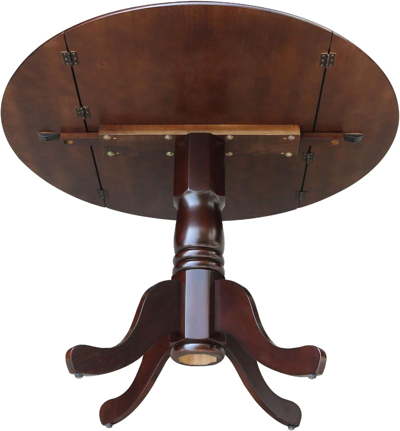 French Country 42-Inch Drop Leaf Table - Stylish Space Saver for Dining Needs