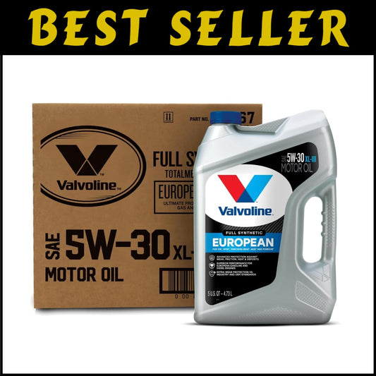 European Full Synthetic 5W-30 Motor Oil - Advanced Protection Case of 3 (15 QT)