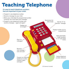 Load image into Gallery viewer, Bright Multi-Color Pretend Play Telephone for Toddlers, Ages 3+, Develops Skills