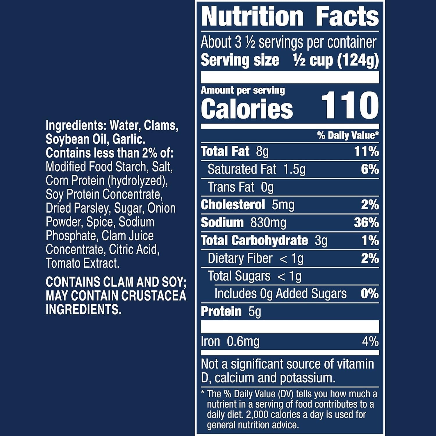 Delicious Clam Sauce with Garlic & Herb - Italian Inspired, 15 oz Cans, Set of 6