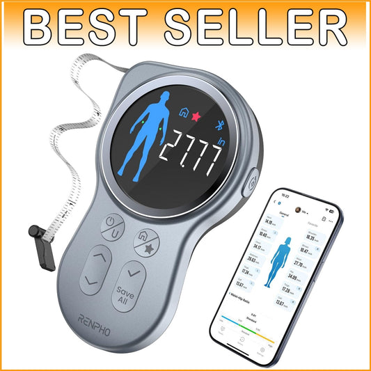 Ergonomic Smart Tape Measure with Large Display & Health App Integration