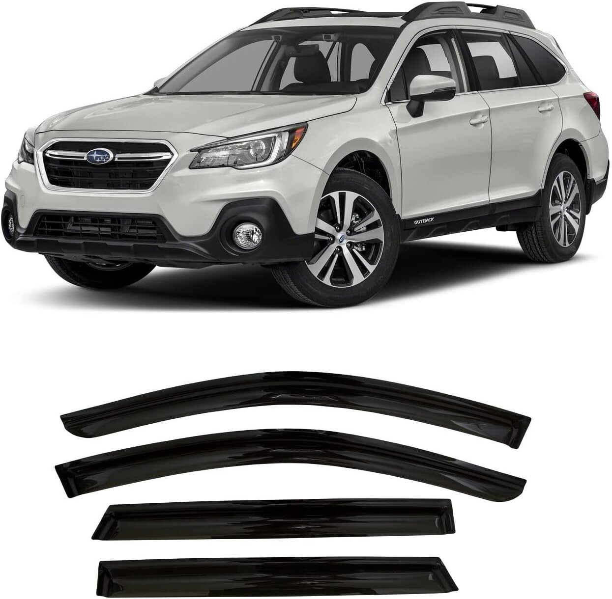 Self-Adhesive Window Visors for Subaru Outback: Effortless Style & Function