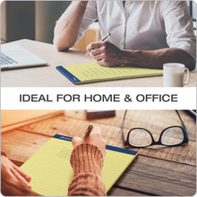 Load image into Gallery viewer, Pack of 24 Perforated Canary Writing Pads, 50 Sheets - Legal Ruled, 8.5x11.75