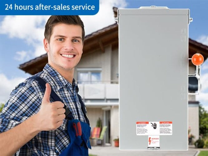 NEMA 3R Certified Manual Transfer Switch - 240/120 Volt Power Solution for Homes