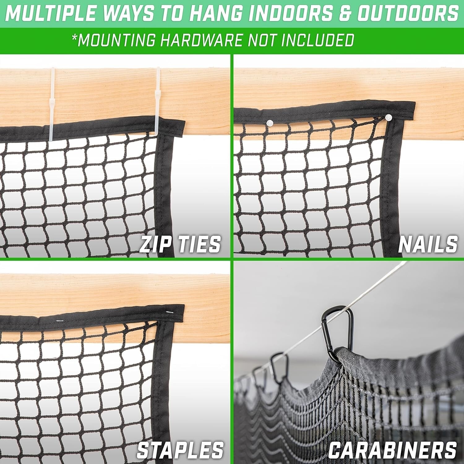 Durable Heavy-Duty Mesh Sports Net, Easy Install, Great for Indoor & Outdoor