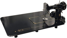 Load image into Gallery viewer, Freestanding Black Acrylic Sewing Table with Drawer for Singer 221 - Lightweight