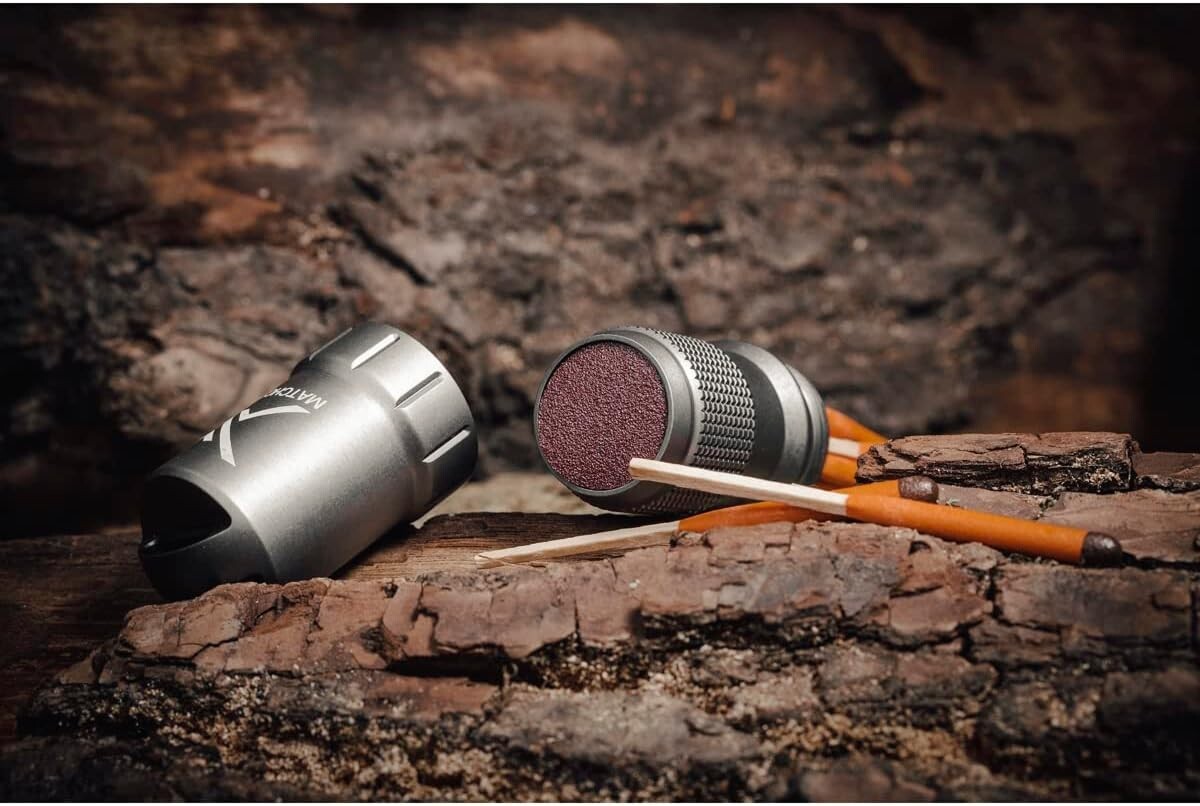 Lightweight Waterproof Match Kit with Striker—Perfect for Hiking and Camping