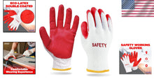 Load image into Gallery viewer, Versatile Non-Slip Work Gloves - 300 Pairs of Red Nitrile Coated Safety Gloves