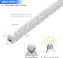 Load image into Gallery viewer, Versatile 4FT LED Tube Lights: 10-Pack, 40W, 6500K - Ideal for Garage &amp; Office